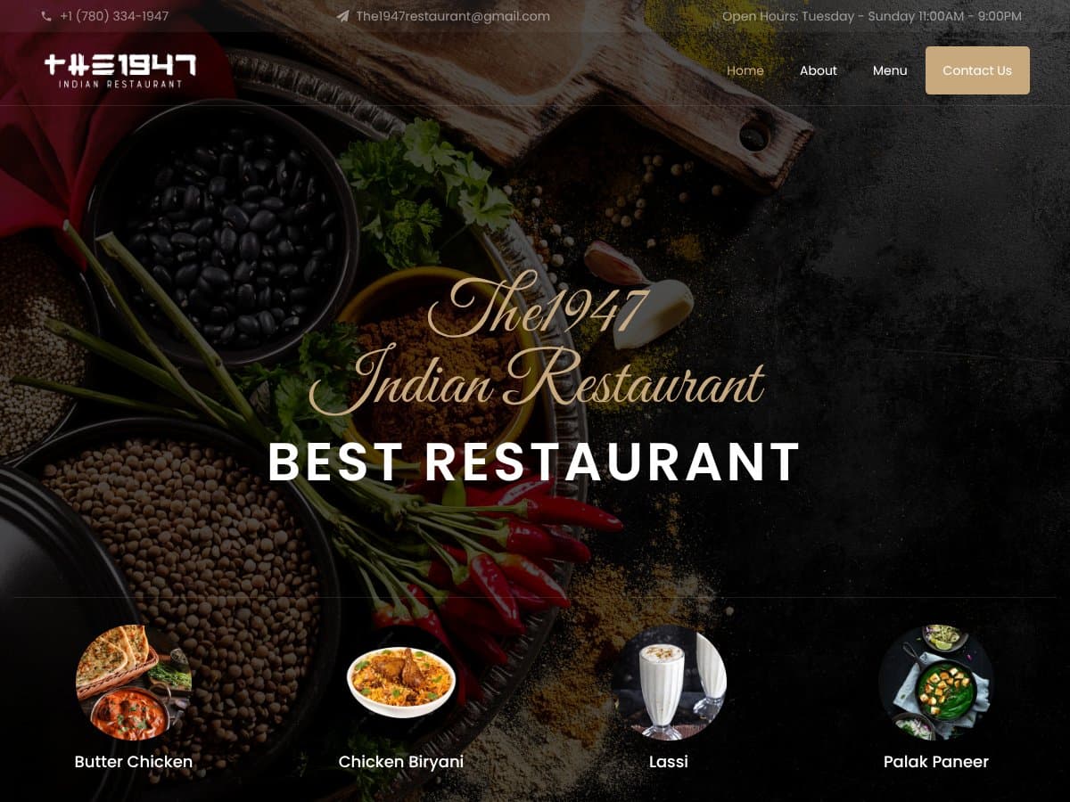 The 1947 Indian Restaurant